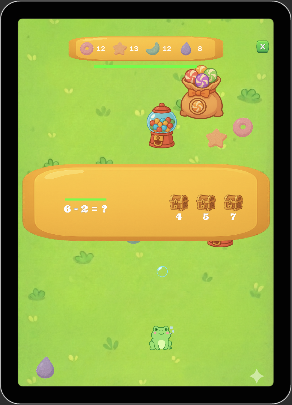 Sugar Bubble game on tablet